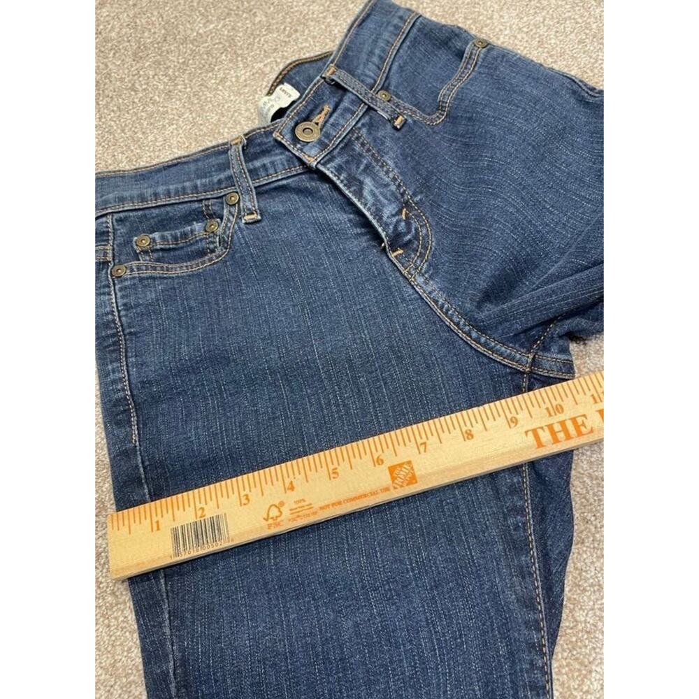 Levi's Women's 512 Perfectly Slimming Straight Jeans Size 2 Dark Wash Indigo - Picture 10 of 15